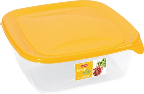 Curver pojemnik freshgo 0,8L kwadr. żółty 1
