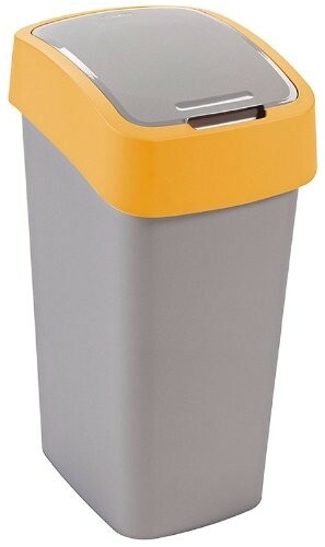 Curver kosz na śmieci pacific flip bin 10L żółty 1