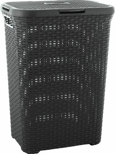 Curver kosz RATAN brudniak 60l 0707 natural style ciemny szary 1