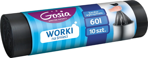 worki na śmieci 60l a'10 ldpe gosia 1660 1
