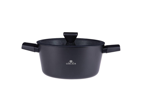 340R Granitex Garnek aluminiowy 24cm Ilag Xera Dur 2 z pokrywą 1