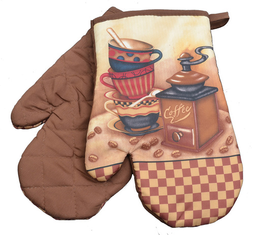 2 rękawice kuchenne Coffee młynek brąz 1