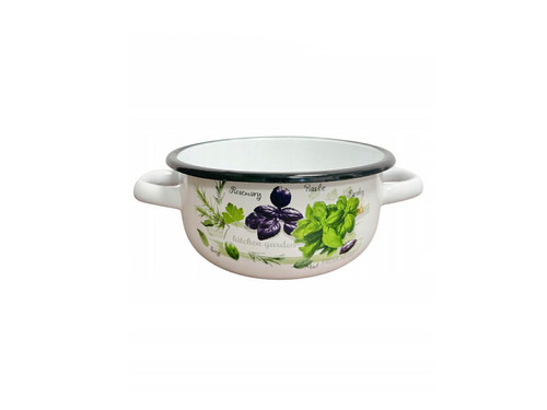IG Rondel emalia z uszami Zioła 16cm 1,5L 0581 1