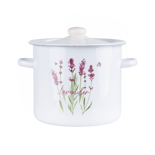 Garnek emaliowany Lawenda z/p 7L 24cm 1