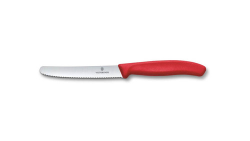 6.7831.C1 Swiss Classic Nóż ostrze ząbkowane 11cm czerwony 1