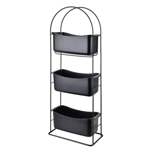 Dea Black Półka 3 poziomowa 27,5x13x73cm 1