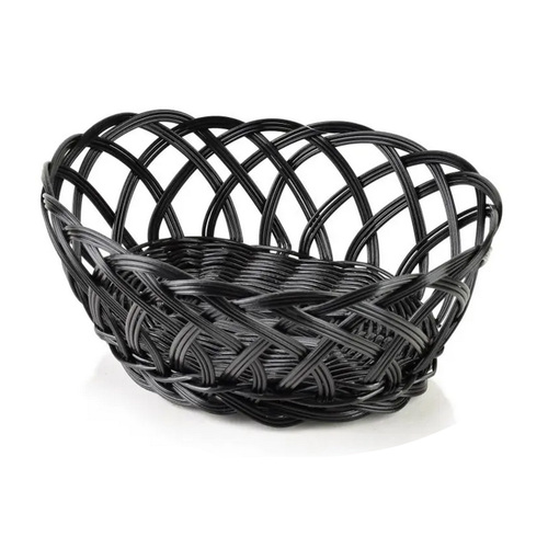 Sino Koszyk 26,5x20x9cm ażur czarny polirattan 1