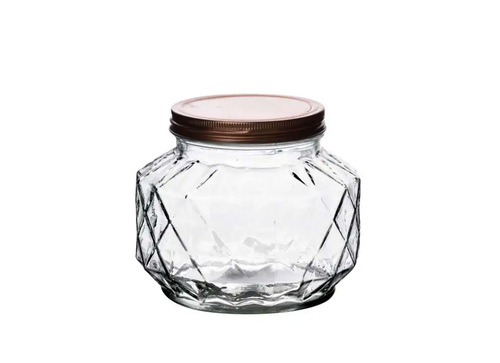 Basic Kitchen Słój diamentowy 1400ml 11x16xh14cm 1