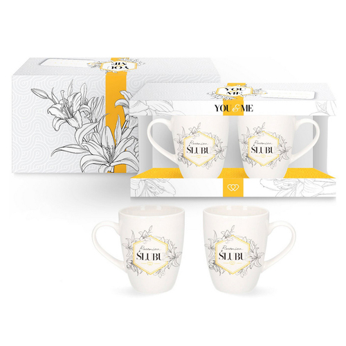 You&Me Zestaw 2 kubków 300ml - Rocznica ślubu 1