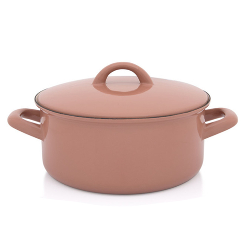 Metalac Mocha Mousse Garnek niski z pokrywką 20cm 1