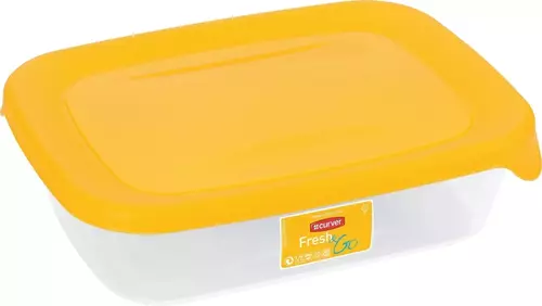 Curver pojemnik freshgo 0,5L prostok. żółty 1