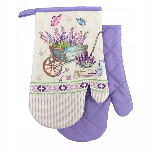 2 rękawice kuchenne z magnesem lavender 1